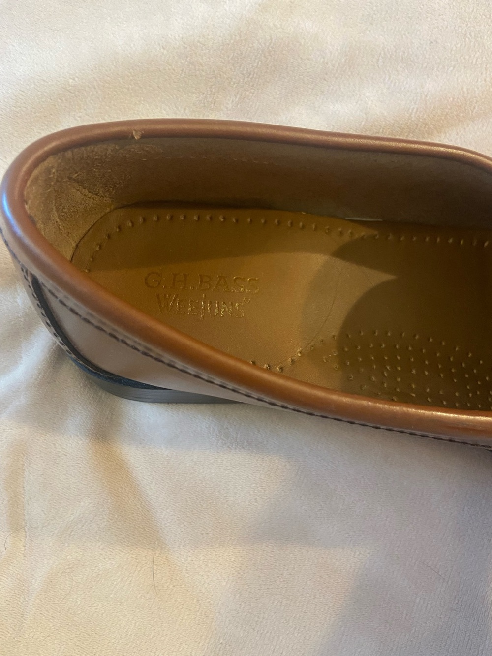 G.H. Bass Women’s Willa Flat Strap Weejuns Loafer in Cognac - Picture 5 of 8